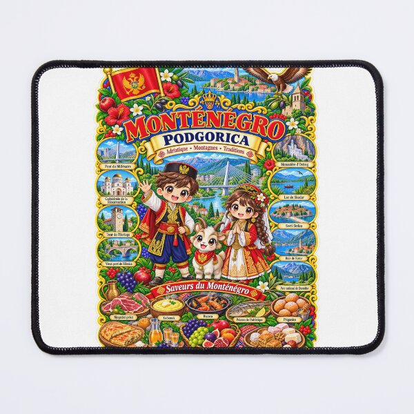 Item preview, Montenegro Podgorica – Kawaii, Adriatic and Balkan Flavors Journey designed and sold by Cifi64.