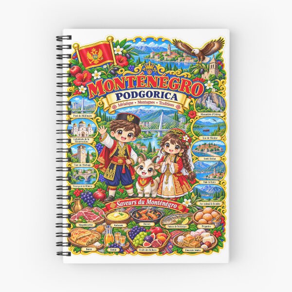 Item preview, Montenegro Podgorica – Kawaii, Adriatic and Balkan Flavors Journey designed and sold by Cifi64.