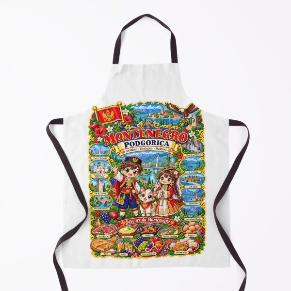 Item preview, Montenegro Podgorica – Kawaii, Adriatic and Balkan Flavors Journey designed and sold by Cifi64.