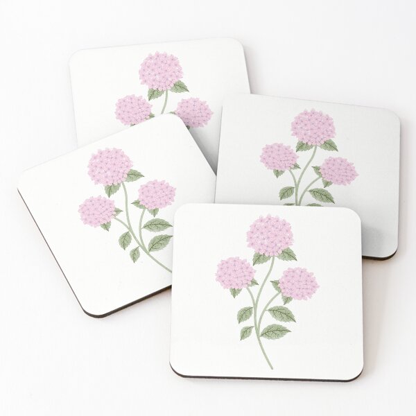 Item preview, Pink Painterly Botanical Trailing Hydrangea Romantic Floral Cottagecore designed and sold by Lilac Blooms Designs.