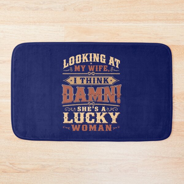 Item preview, Funny Wedding Gift Married Humor Sarcastic Husband Lucky Woman designed and sold by alenaz.