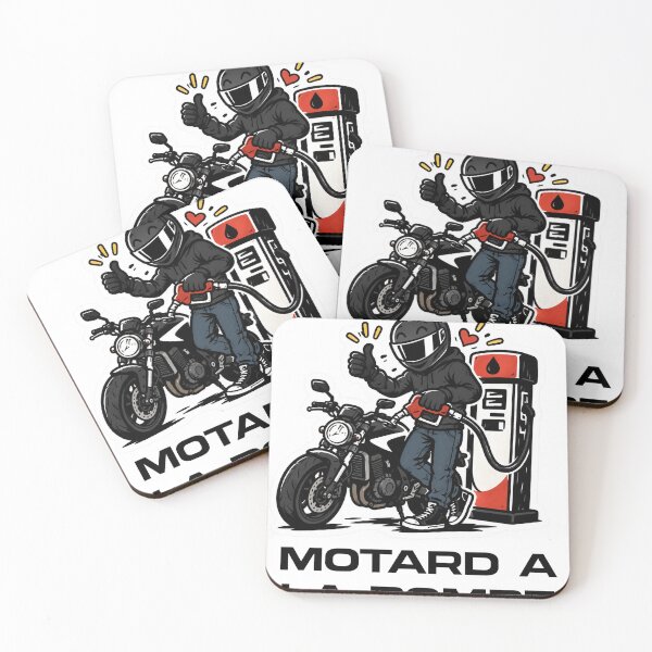 Item preview, Motorcyclist at the Gas Station – Filling Up on Freedom and Motorcycle Passion designed and sold by KiffeursDeMotos.
