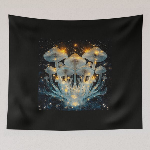 Item preview, 3d Render Of Crystal Mushroom Forest, Cool designed and sold by Checho30.