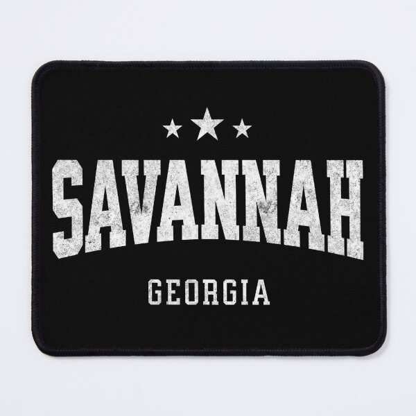 Item preview, Savannah Georgia USA Vintage Distressed Varsity Travel College Style Design designed and sold by NiceTeeClub.