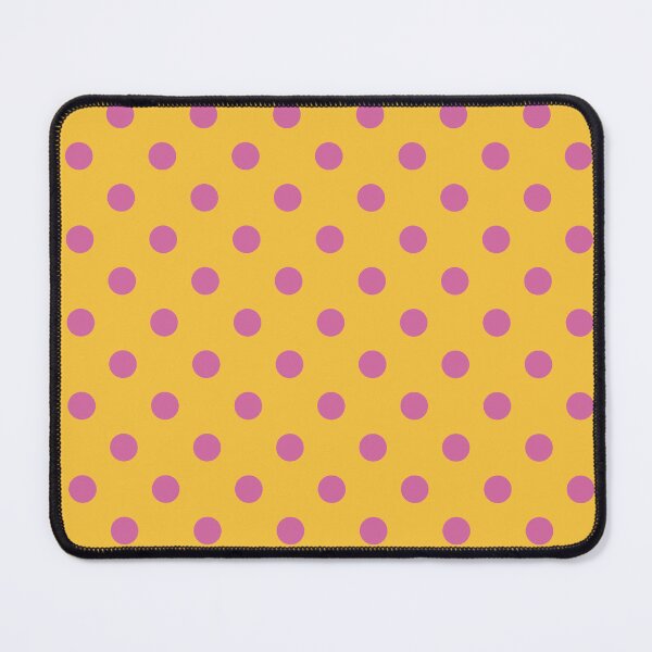 Item preview, Pink Polka Dots on Yellow designed and sold by Pinkdeer Designs.