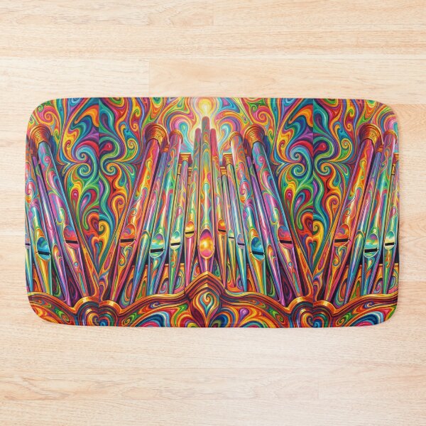 Item preview, Rainbow Pipe Organ Psychedelic Art designed and sold by pinkal.