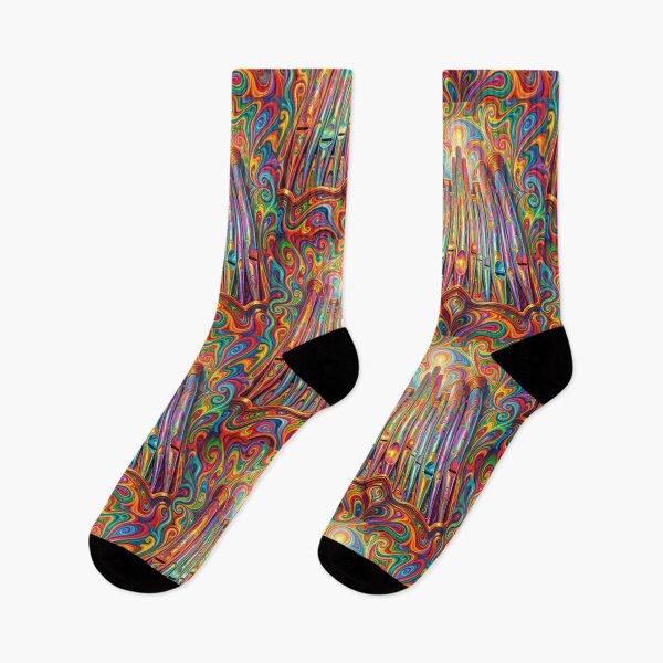 Item preview, Rainbow Pipe Organ Psychedelic Art designed and sold by pinkal.