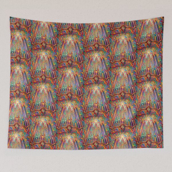 Item preview, Rainbow Pipe Organ Psychedelic Art designed and sold by pinkal.
