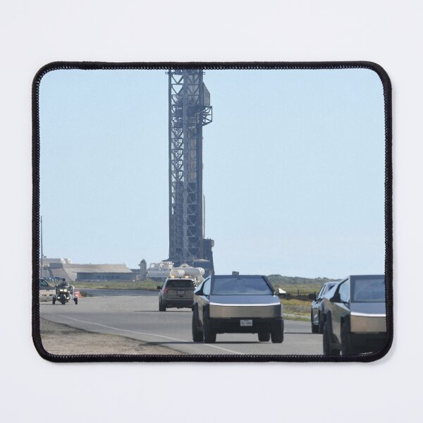 Item preview, A Honda Gold Wing departs Starbase following two Tesla Cyber Trucks designed and sold by STFPhotoAgency.