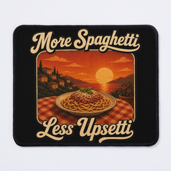 Item preview, More Spaghetti Less Upsetti – Vintage Italian Pasta Sunset designed and sold by creativebymateo.