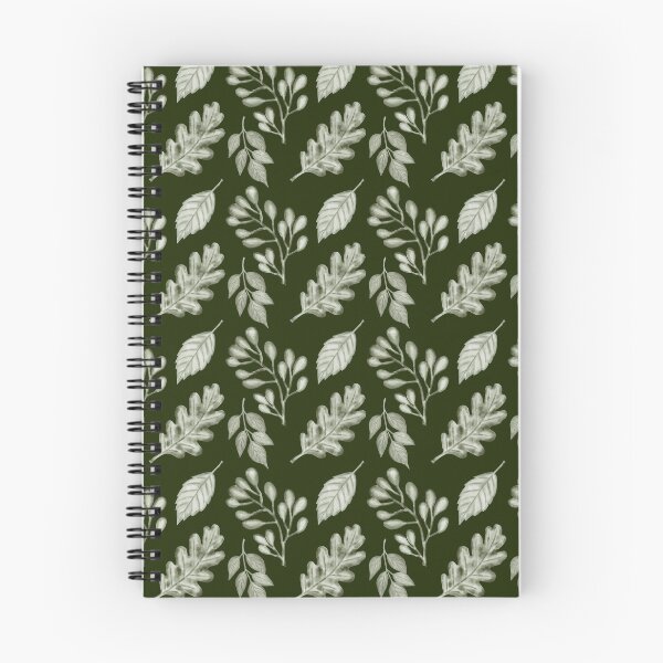 Item preview, Dark Forest Green Sage Leaf Pattern | Earthy Botanical Art designed and sold by ​Jyoti Digital Artist.