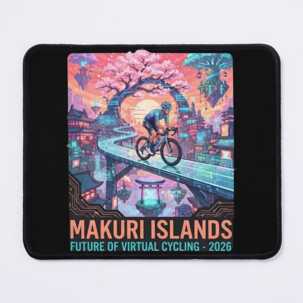 Item preview, Makuri Islands Zwift Cycling T-Shirt | Future of Virtual Cycling 2026 Graphic Tee, Indoor Bike Trainer Apparel, Cycling Merch designed and sold by loccotown168.