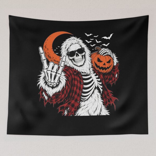 Item preview, Spooky Bigfoot Jack O Lantern Skeleton Halloween Boys Mens designed and sold by clothesy7.