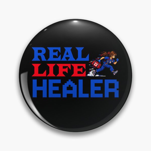 Item preview, Real Life Healer Funny Nurse Gaming Design designed and sold by After Shift Wear.