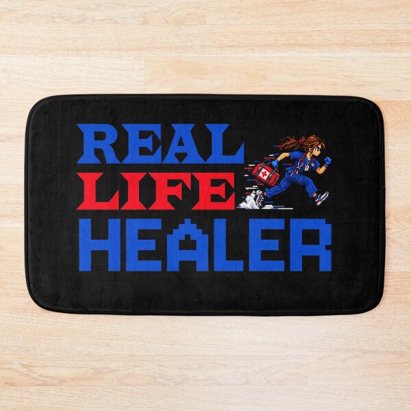Item preview, Real Life Healer Funny Nurse Gaming Design designed and sold by After Shift Wear.