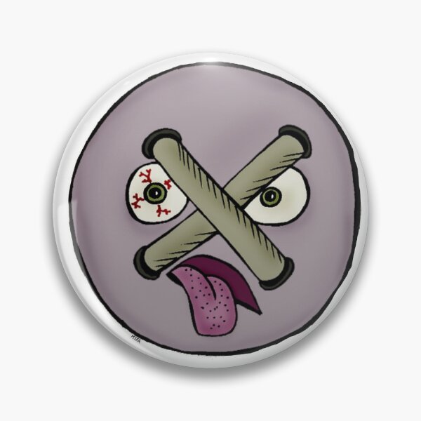 Item preview, Sewn Shut Button – Funny Cute Surreal Overwhelmed Character Art designed and sold by MyxaART.