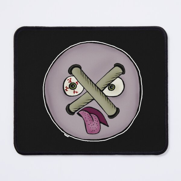 Item preview, Sewn Shut Button – Funny Cute Surreal Overwhelmed Character Art designed and sold by MyxaART.