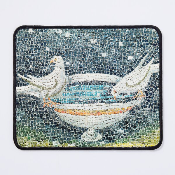 Item preview, Doves Drinking from a Bowl Roman Mosaic designed and sold by Retr0Tshirts.