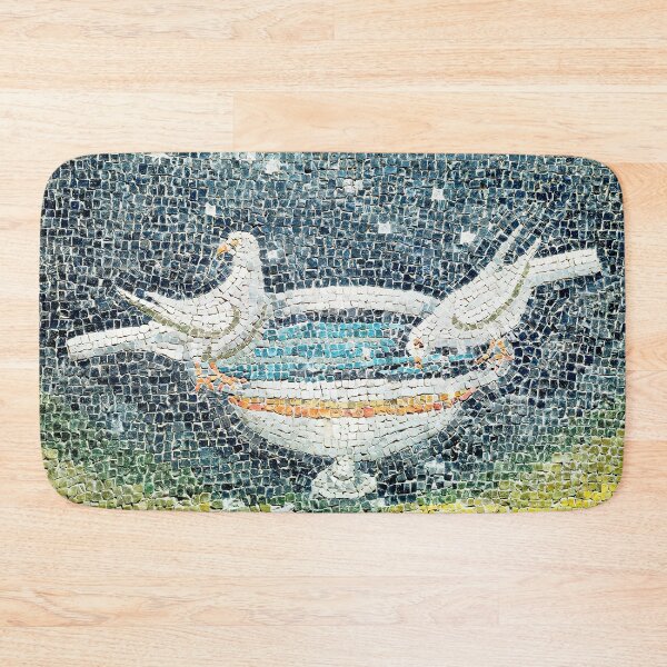 Item preview, Doves Drinking from a Bowl Roman Mosaic designed and sold by Retr0Tshirts.