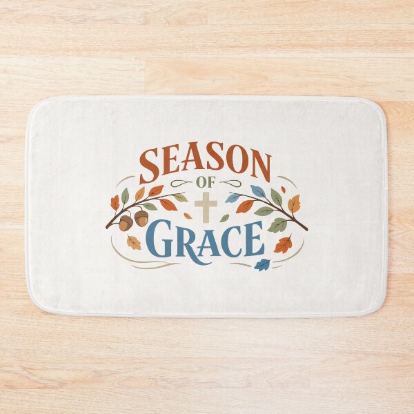 Item preview, Season of Grace Autumn Typography designed and sold by stylishdzign.
