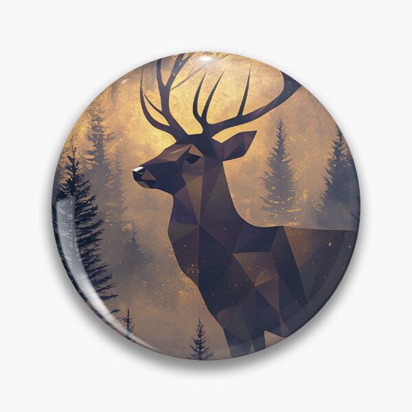 Item preview, 3d Render Of Geometric Deer Forest, Rich designed and sold by Checho30.