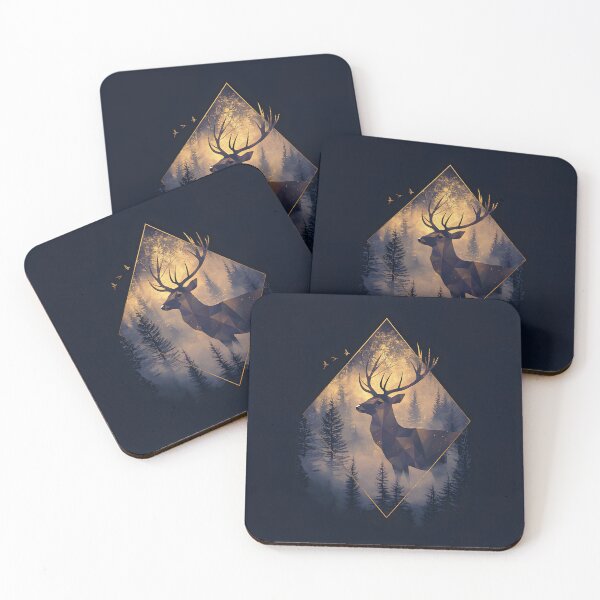 Item preview, 3d Render Of Geometric Deer Forest, Rich designed and sold by Checho30.