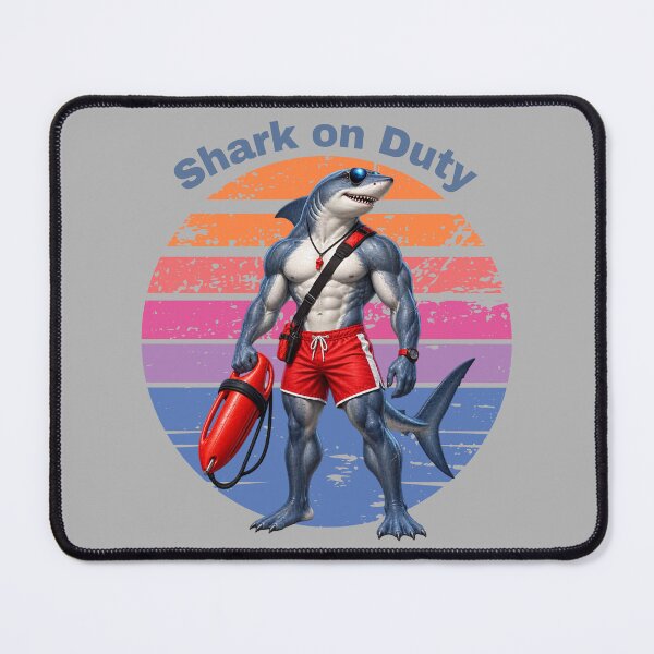 Item preview, Shark on Duty designed and sold by gomood.
