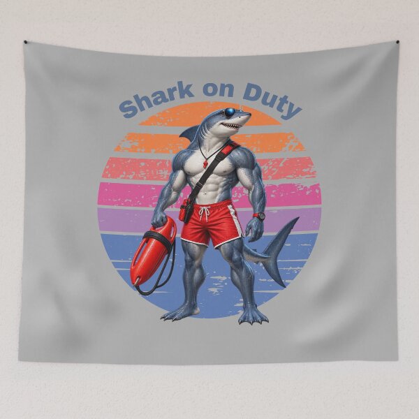 Item preview, Shark on Duty designed and sold by gomood.