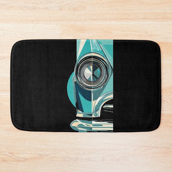 Item preview, Retro Teal Car Headlight – Geometric Vintage Automotive Art Design designed and sold by GeoBeast.