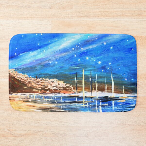 Item preview, Harbor at night designed and sold by Tanya Zevallos.