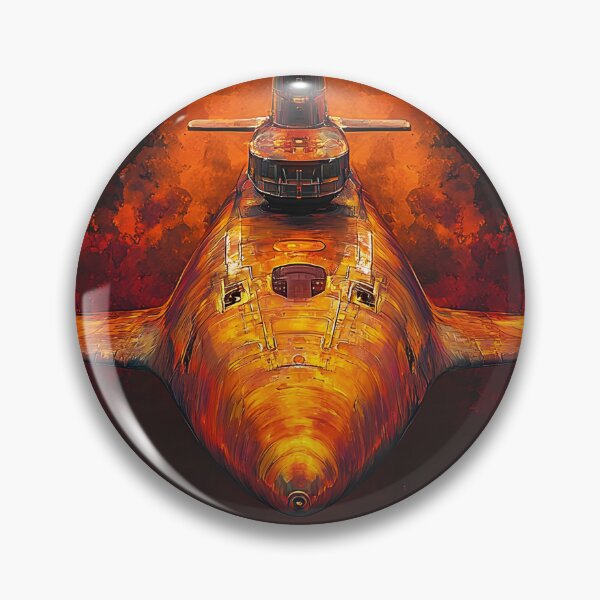 Item preview, 3d Render Of Retro Submarine, Warm Orange designed and sold by Checho30.