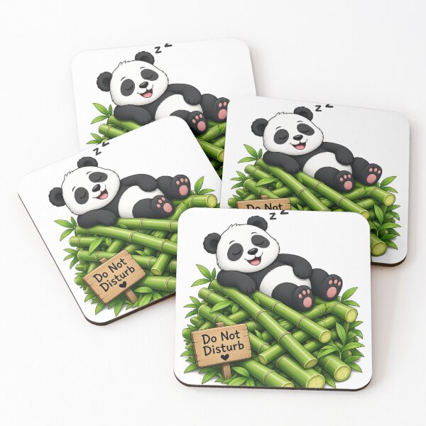 Item preview, Sleeping Panda Do Not Disturb Bamboo designed and sold by Meemana.