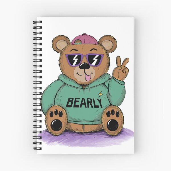 Item preview, Cool Bearly Teddy Bear – Hand-drawn Digital Art & Wallpaper designed and sold by MyVisionaryHuez.