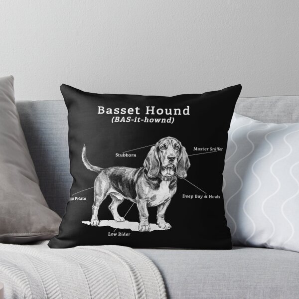 Item preview, Basset Hound Illustration for dark shirts designed and sold by SUP-R-Ts.