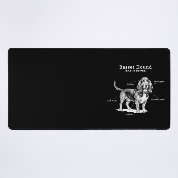Item preview, Basset Hound Illustration for dark shirts designed and sold by SUP-R-Ts.