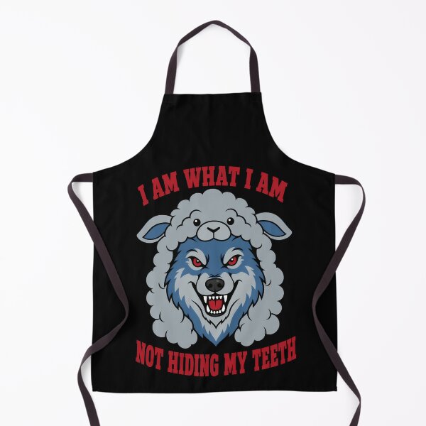 Item preview, I Am What I Am Not Hiding My Teeth Wolf in Sheep's Clothing designed and sold by TeeTimeTreasure.