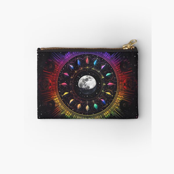 Item preview, 3d Render: Moon Phases Mandala, Vibrant Rainbow designed and sold by Checho30.