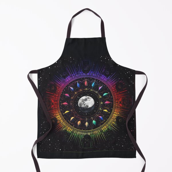 Item preview, 3d Render: Moon Phases Mandala, Vibrant Rainbow designed and sold by Checho30.