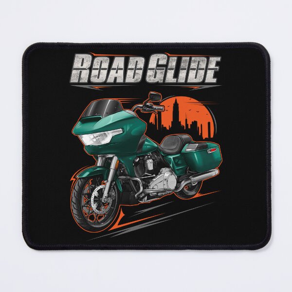 Item preview, Motorcycle Road Glide FLTRX 2024 Alpine Green + Chrome for Motorcycle Riders designed and sold by MotoApparelHub.