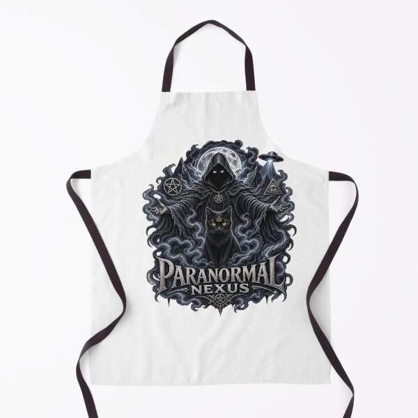 Item preview, Paranormal Nexus Black Cat Hooded Figure Occult UFO Graphic designed and sold by nikolaymotion.