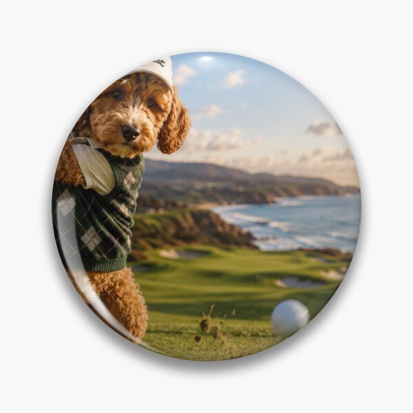 Item preview, Cockapoo Golfer on Coastal Fairway designed and sold by Paul Thompson Photography.