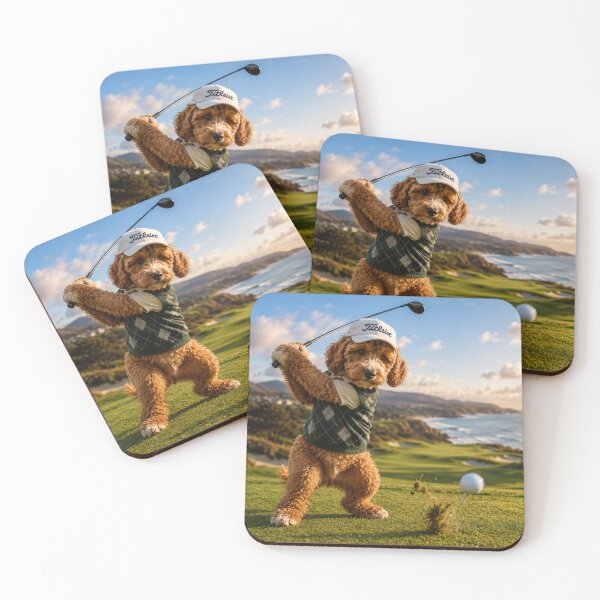 Item preview, Cockapoo Golfer on Coastal Fairway designed and sold by Paul Thompson Photography.