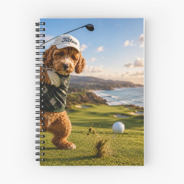 Item preview, Cockapoo Golfer on Coastal Fairway designed and sold by Paul Thompson Photography.