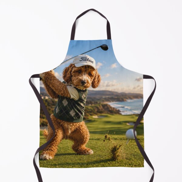 Item preview, Cockapoo Golfer on Coastal Fairway designed and sold by Paul Thompson Photography.