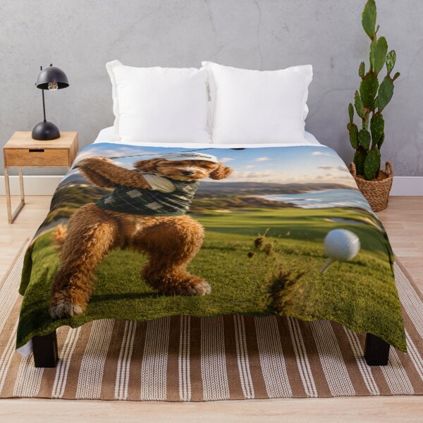 Item preview, Cockapoo Golfer on Coastal Fairway designed and sold by Paul Thompson Photography.