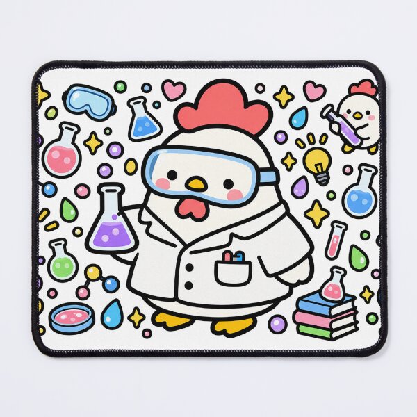 Item preview, Cute Scientist Chicken Chemistry Lab Science Humor designed and sold by EntropyThreads.