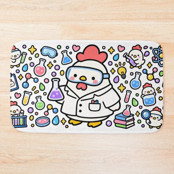 Item preview, Cute Scientist Chicken Chemistry Lab Science Humor designed and sold by EntropyThreads.