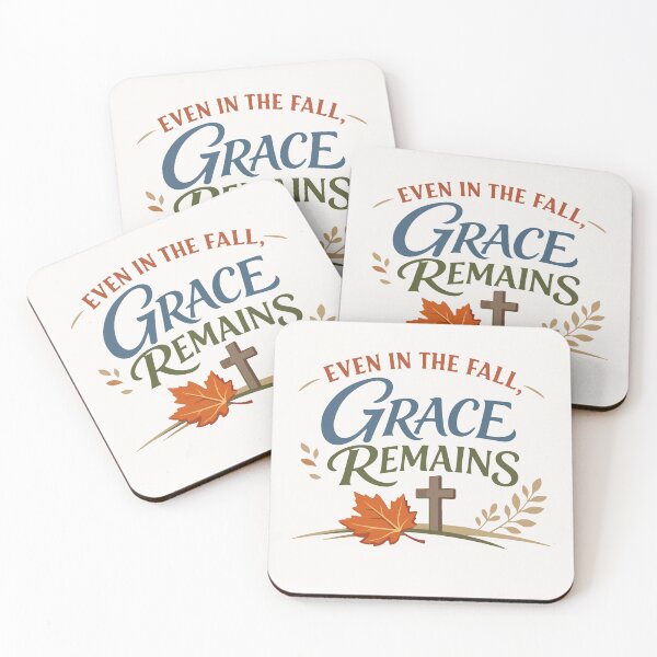 Item preview, Even in the Fall, Grace Remains Autumn Typography  designed and sold by stylishdzign.