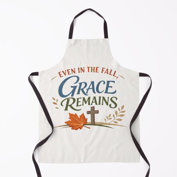 Item preview, Even in the Fall, Grace Remains Autumn Typography designed and sold by stylishdzign.