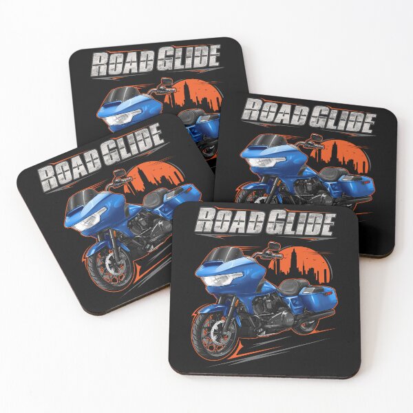 Item preview, Motorcycle Road Glide FLTRX 2024 Blue Burst + Black for Motorcycle Riders designed and sold by MotoApparelHub.